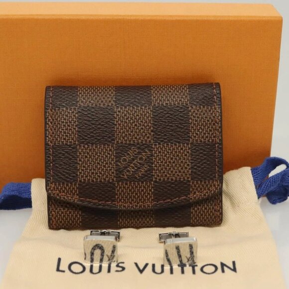 LOUIS VUITTON Bout Du Man Shet Champs Elysees Cuffs metal M65043 LV Auth BA4237 - Picture 1 of 16